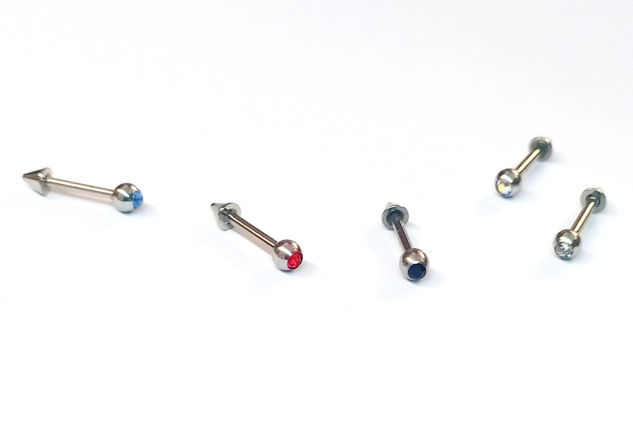 brand name Cow Operate Μπάρες σκουλαρίκια χειρουργικό ατσάλι χρωματιστά μήκος 8 χιλιοστά - Amalfi  Accessories
