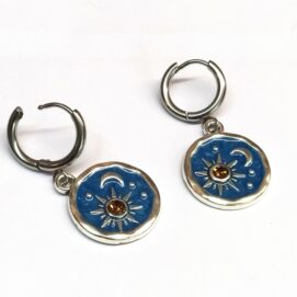 Παιδικά σκουλαρίκια από ατσάλι φεγγάρια