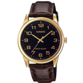 Casio δερμάτινο ρολόι