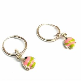 Ασημένιοι 925 κρίκοι με ψαράκια