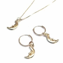 Ασημένιο 925 σετ κοσμημάτων φεγγαράκια παιδικό