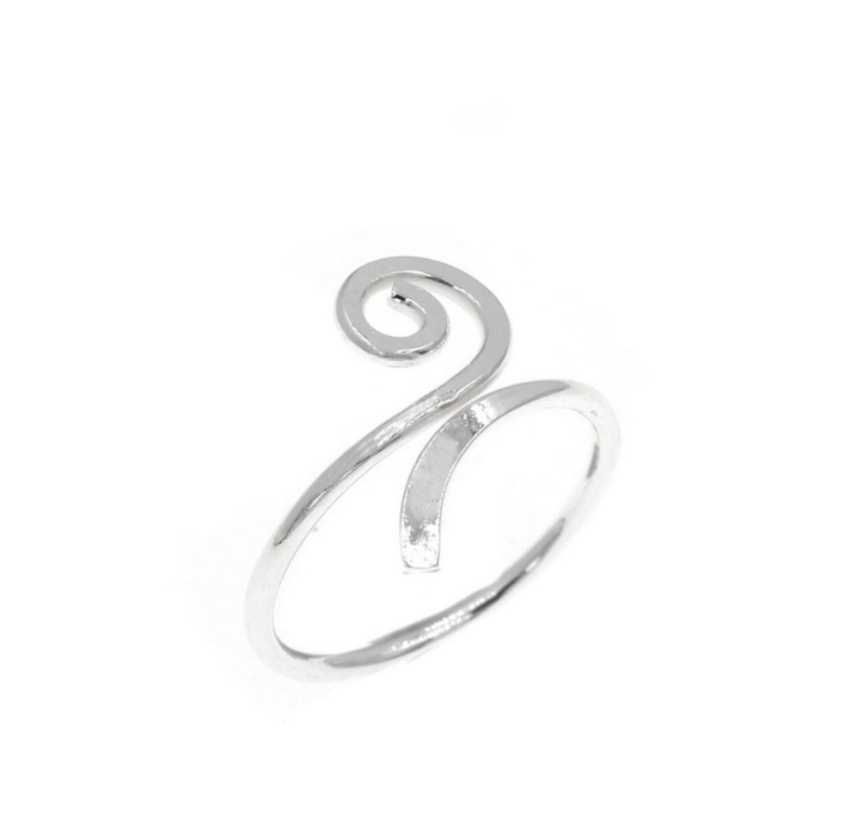 Ασημένιο 925 δαχτυλίδι ποδιού και μικρό δάχτυλο χεριού