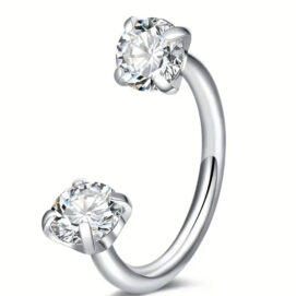 Κρίκος με ζιργκόν από χειρουργικό ατσάλι