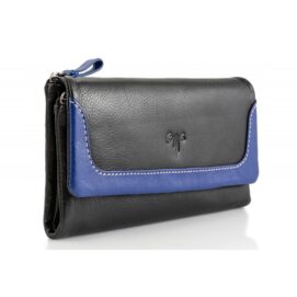 Kion δερμάτινο πορτοφόλι blue black