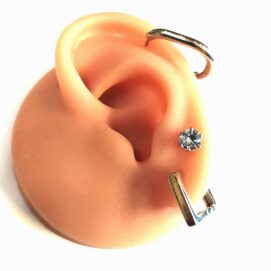 Σετ σκουλαρίκια από ατσάλι 3 τεμάχια