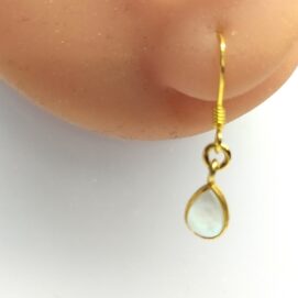 Ασημένια σκουλαρίκια με πέρλα ζευγάρι