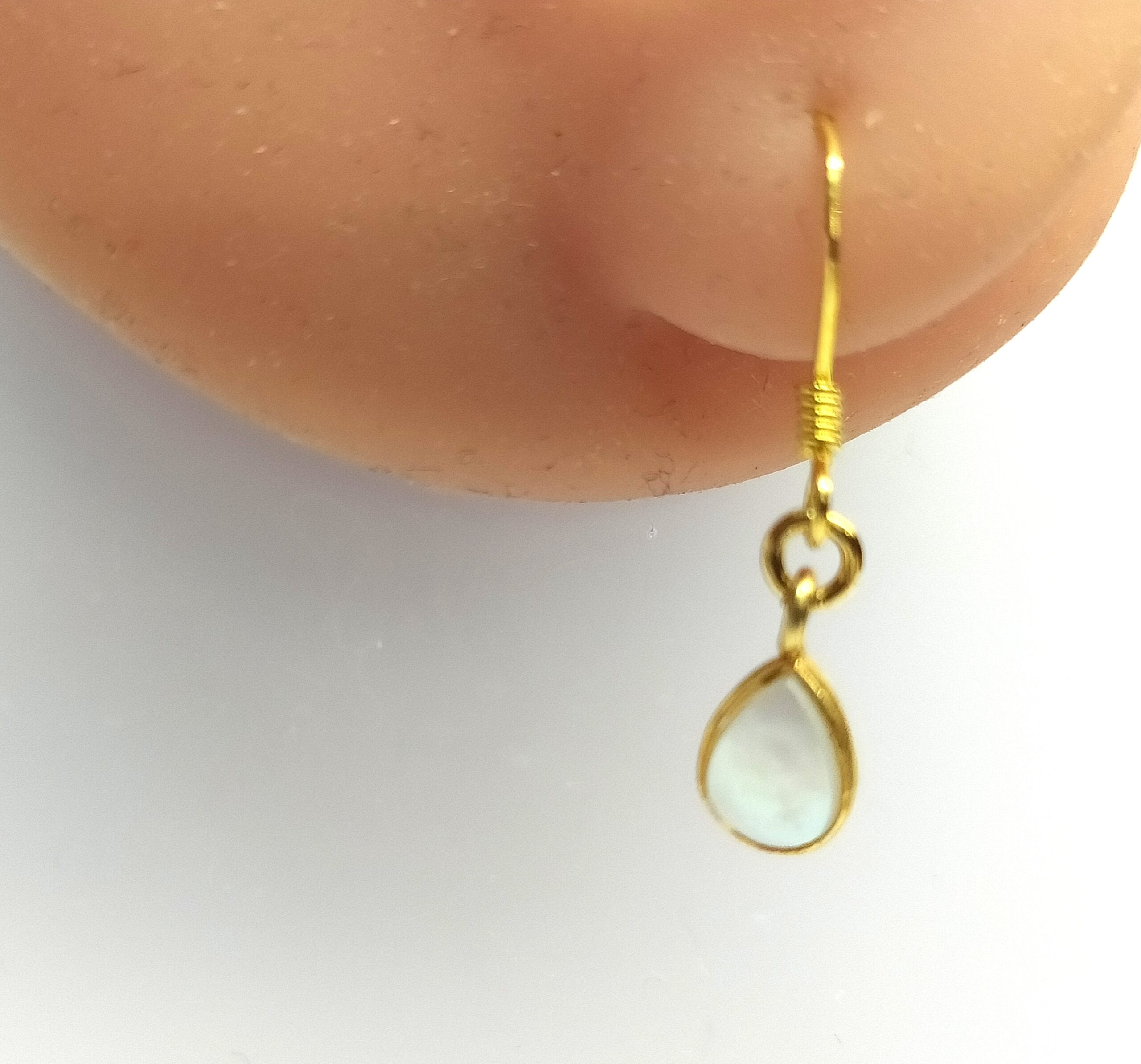 Ασημένια σκουλαρίκια με πέρλα ζευγάρι