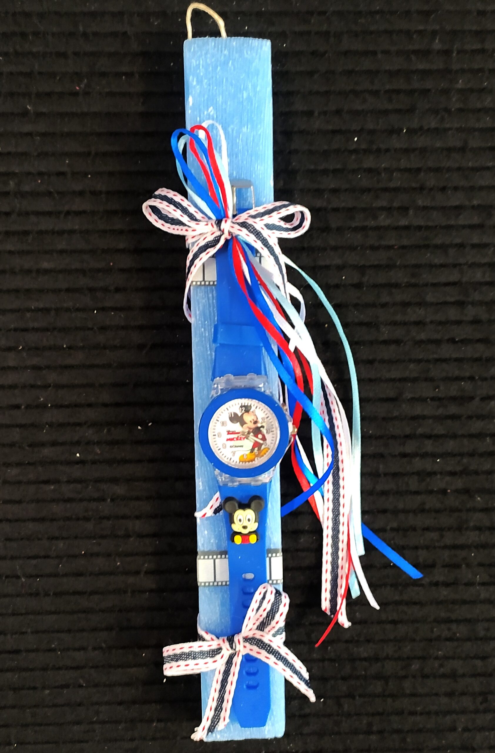 Πασχαλινή λαμπάδα με ρολόι Mickey Mouse