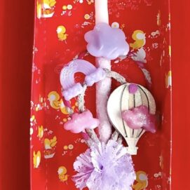 Λαμπάδα ολόκληρη από κερί με νεράιδα